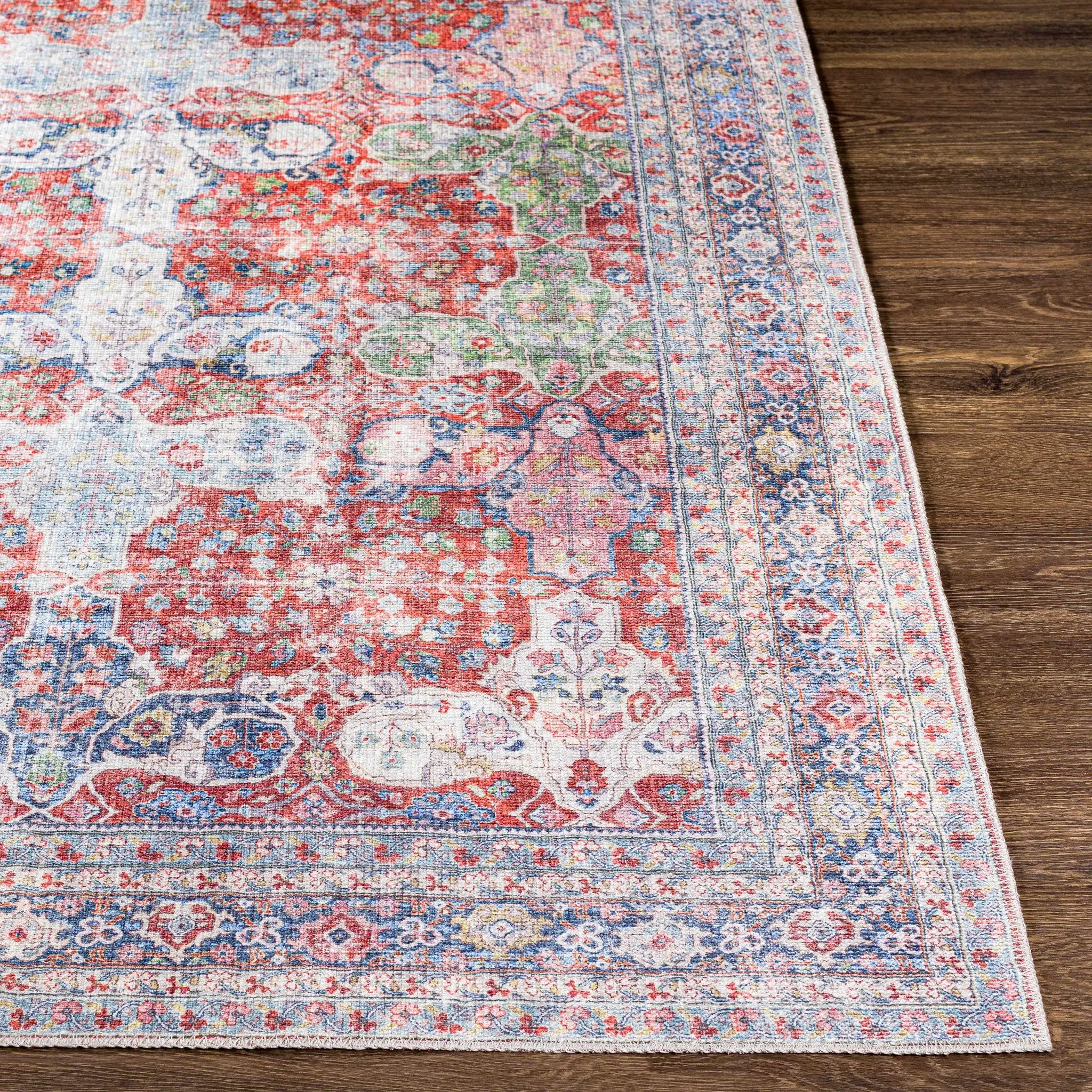 Rust Goma Vintage Area Rug - Clearance by Boutique Rugs