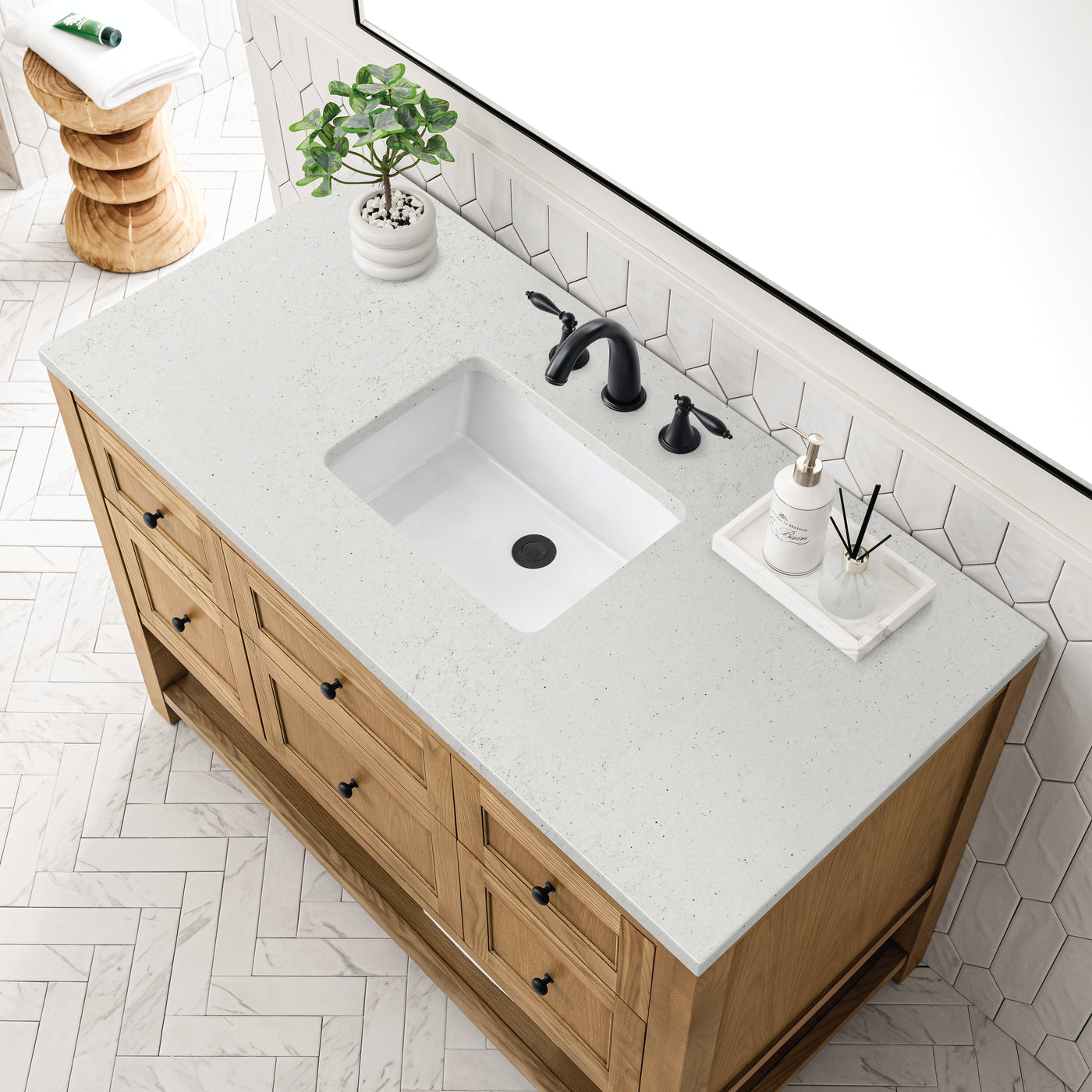 James Martin Breckenridge 48" Single Bathroom Vanity, Light Natural Oak, view 36