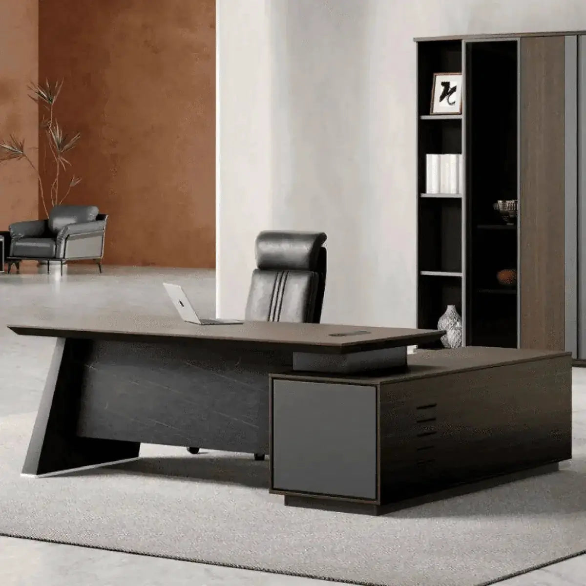 Slater · Modern L-Shaped Executive Desk by Arc Grove