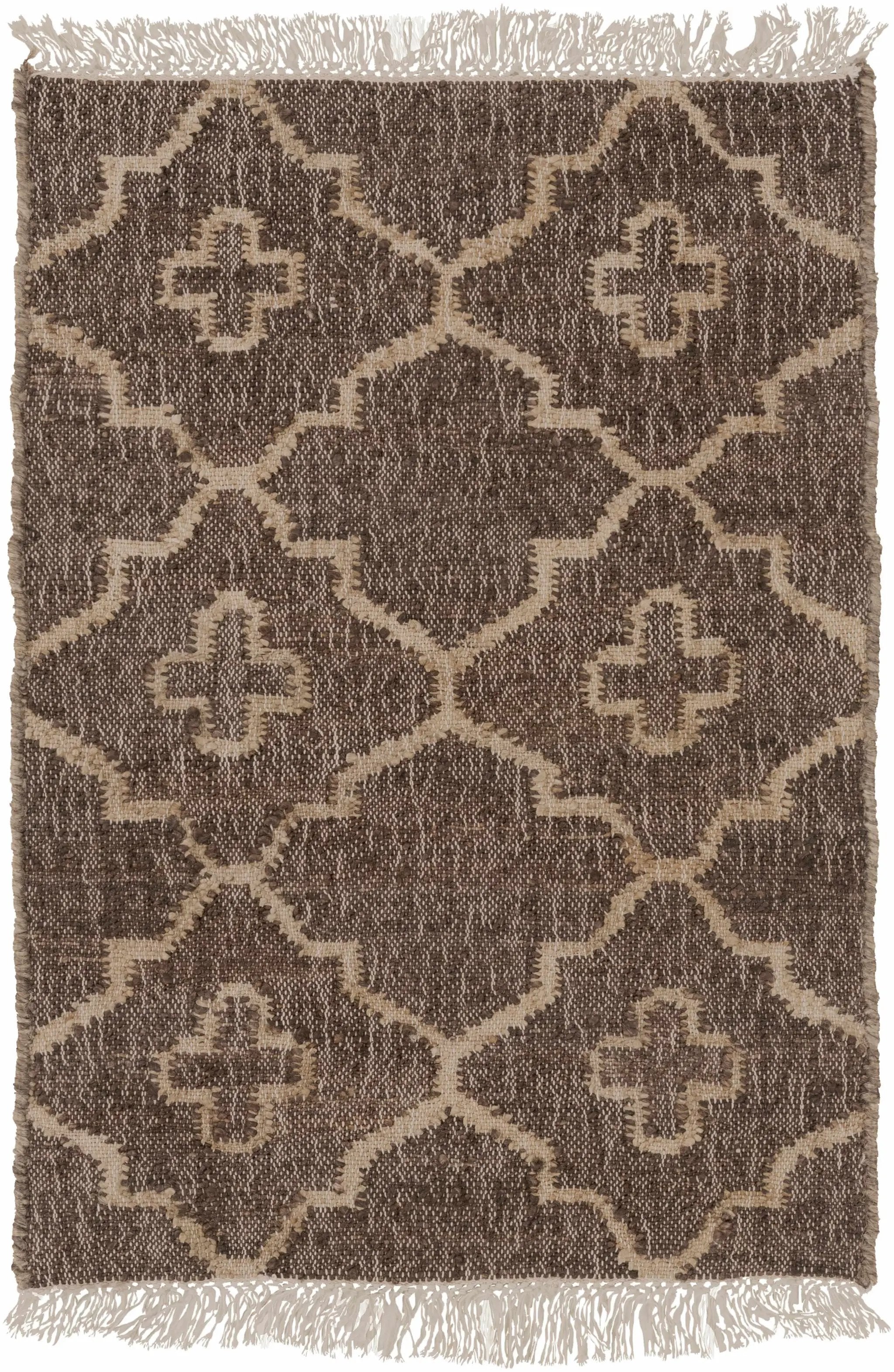 Gotebo Handcrafted Fringed Jute Carpet - Clearance by Boutique Rugs