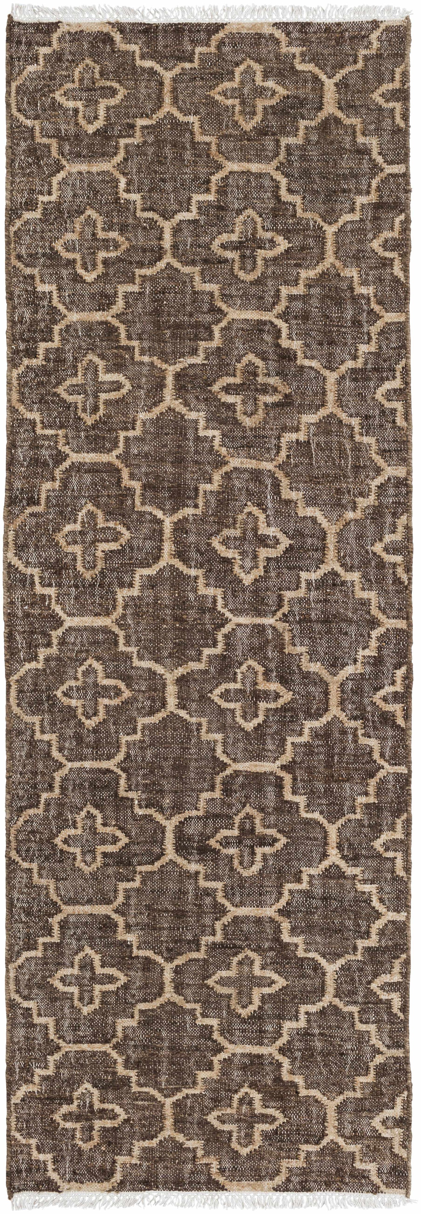 Gotebo Handcrafted Fringed Jute Carpet - Clearance by Boutique Rugs