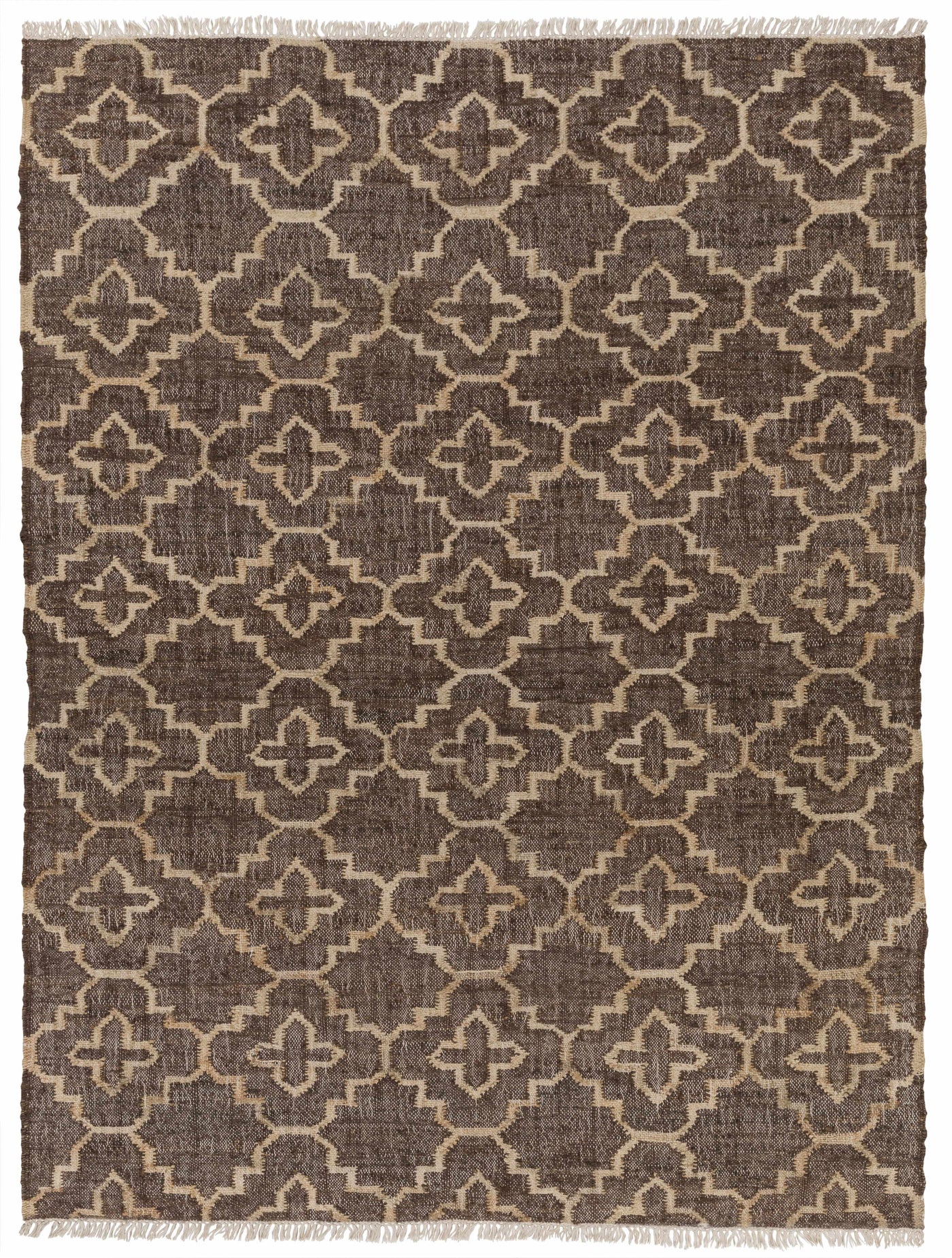 Gotebo Handcrafted Fringed Jute Carpet - Clearance by Boutique Rugs