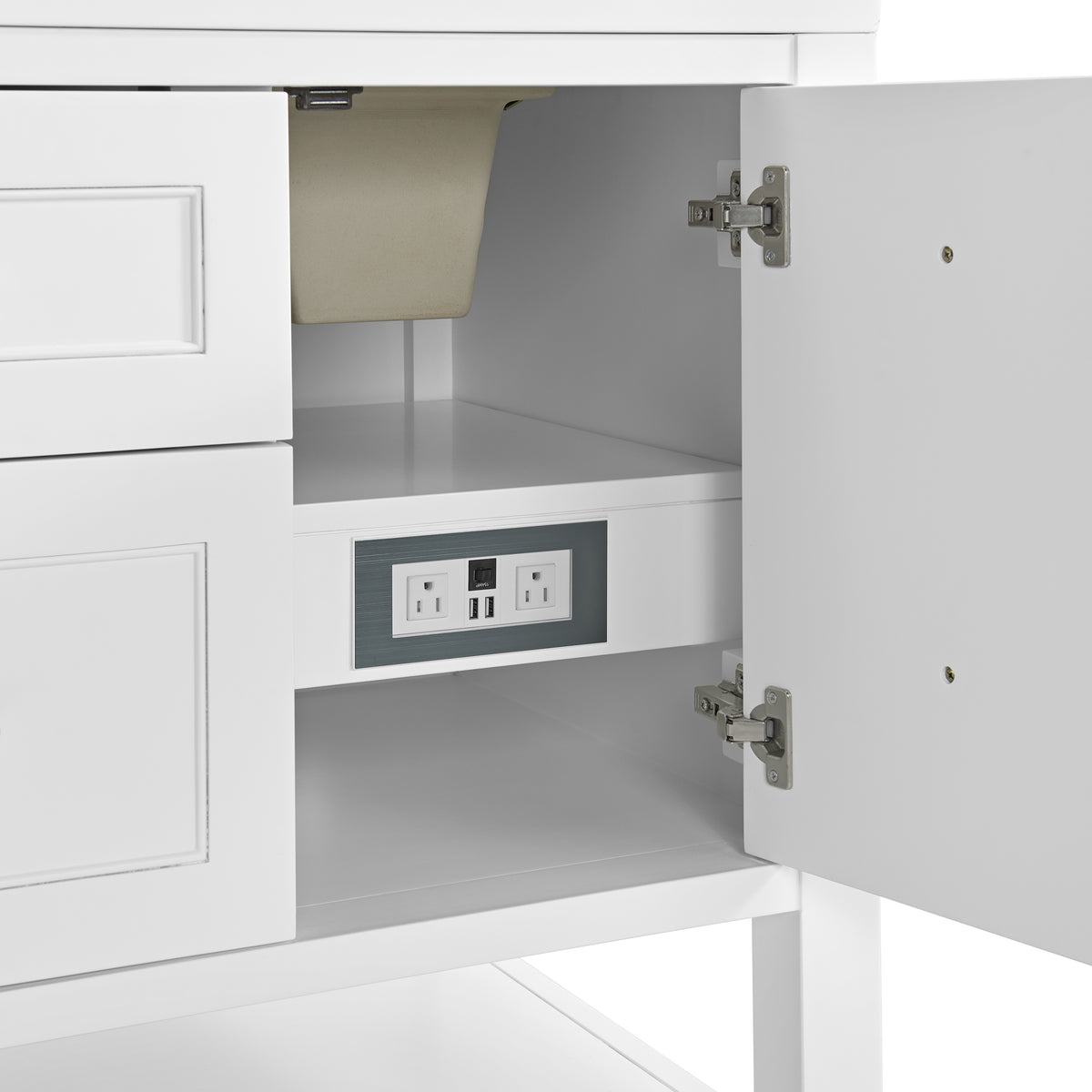 James Martin Breckenridge 60" Double Bathroom Vanity, Bright White, view 25