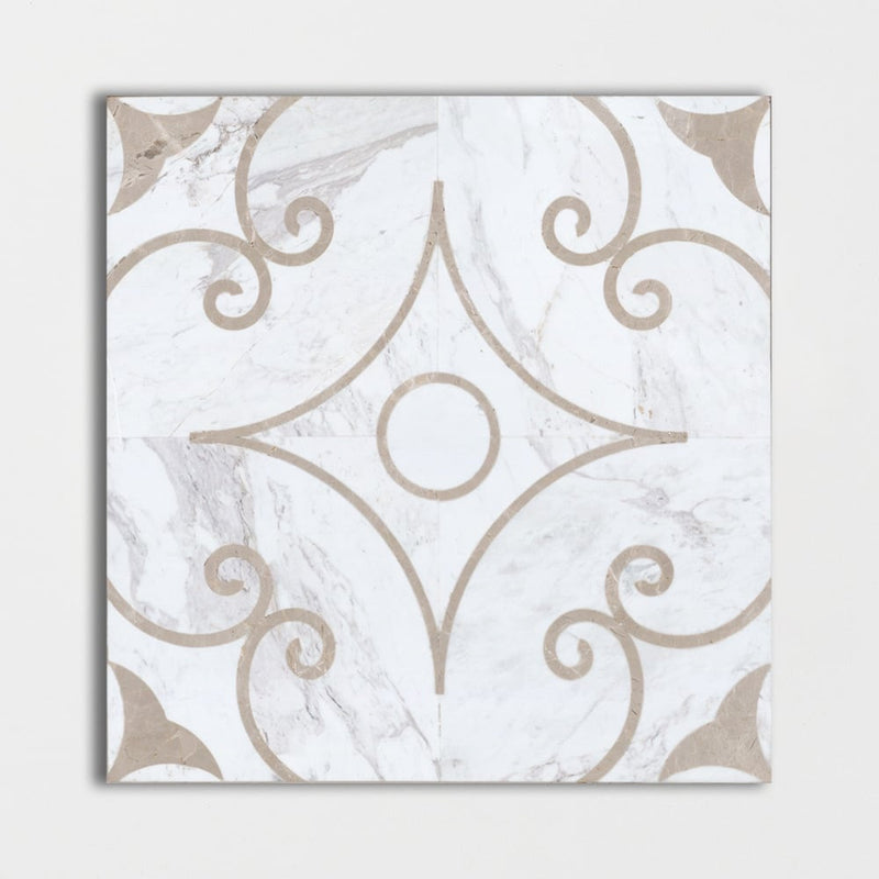 Gracia Aria Polished Marble Decorative 24x24 Marble Polished 24x24 Decorative