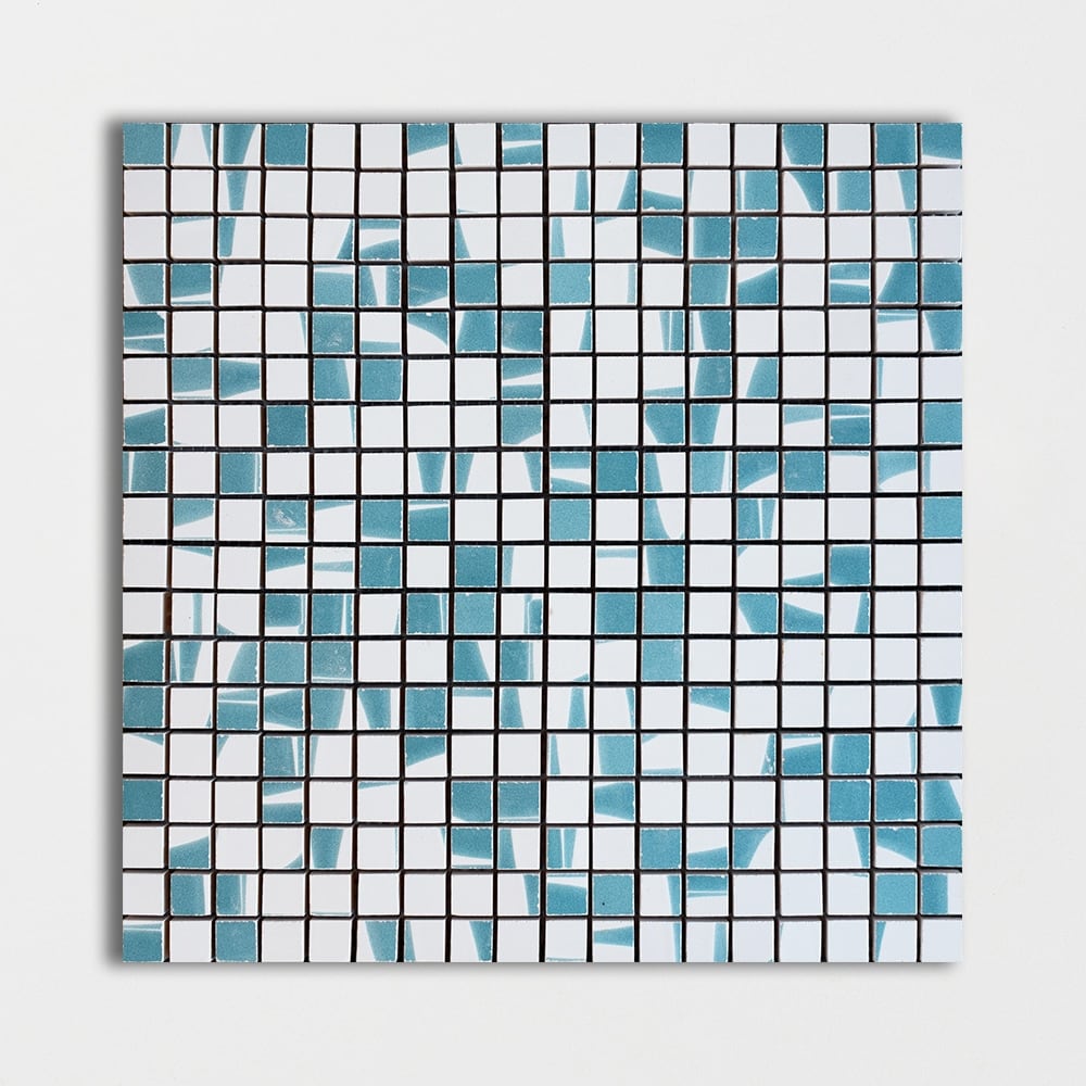 Grad Glossy Ciel Colore Look Ceramic Mosaics 11 1/2x11 1/2 Ceramic Glossy 12x12 Mosaics