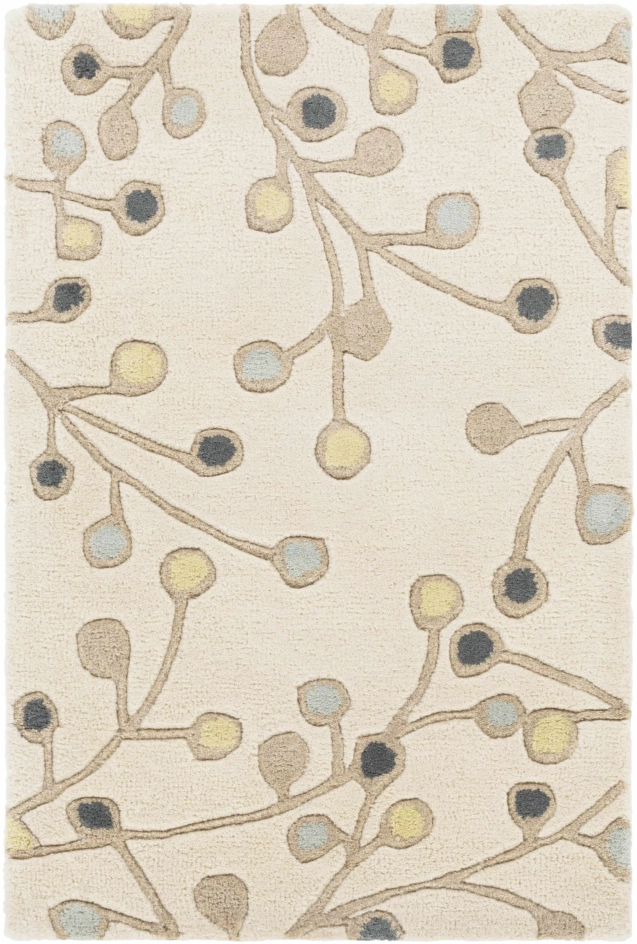 Beige Elsu Wool Rug by Boutique Rugs