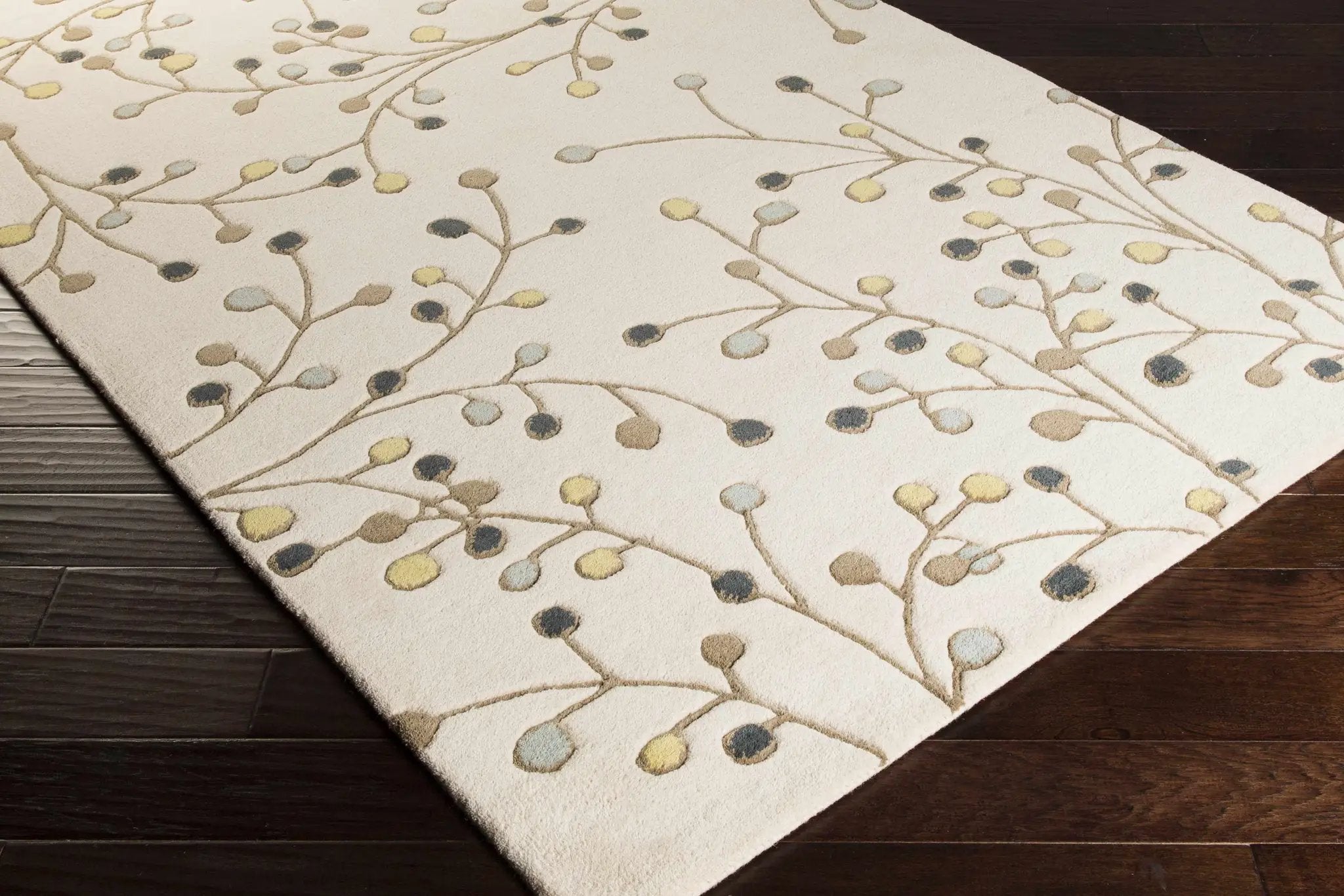 Beige Elsu Wool Rug by Boutique Rugs