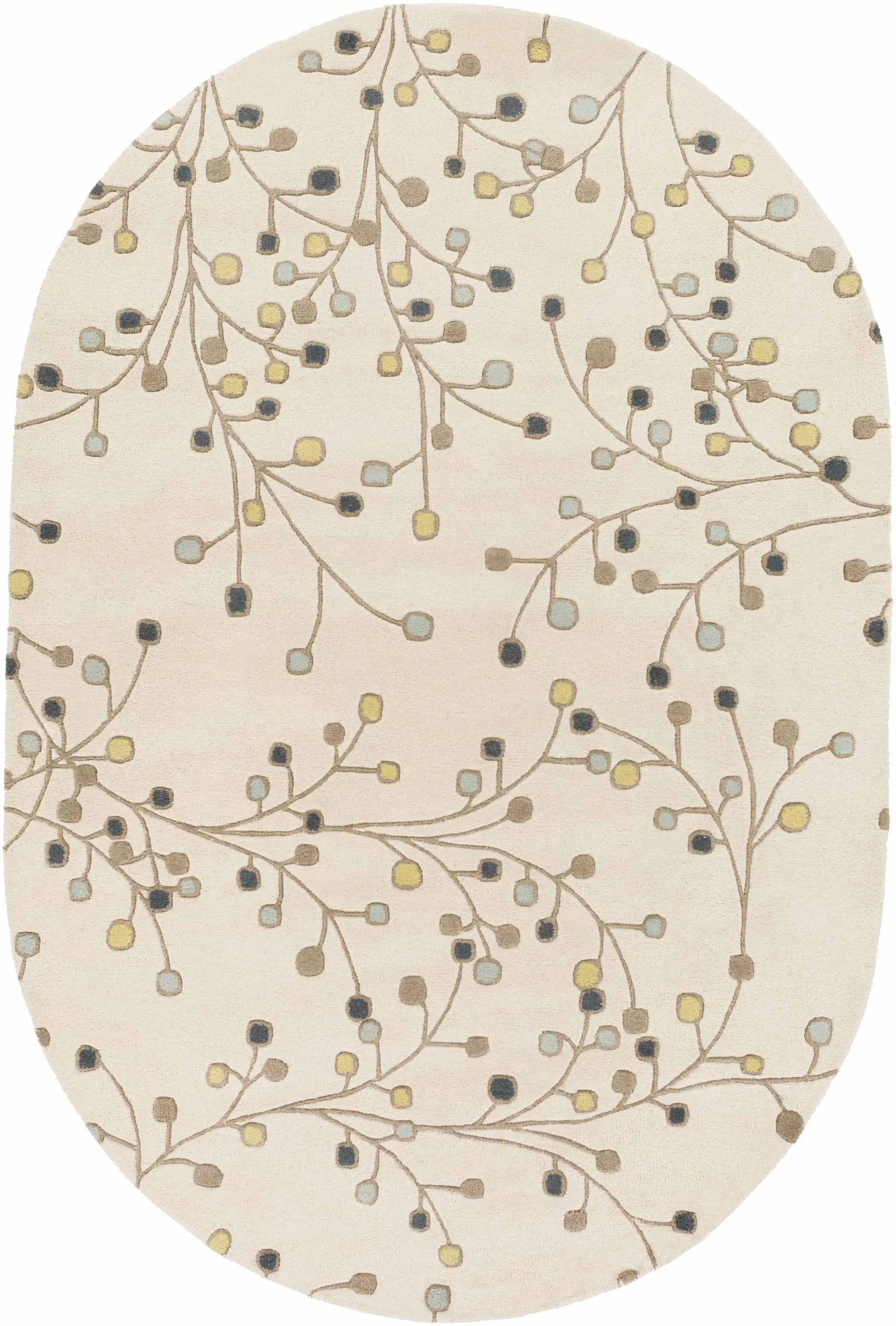Beige Elsu Wool Rug by Boutique Rugs