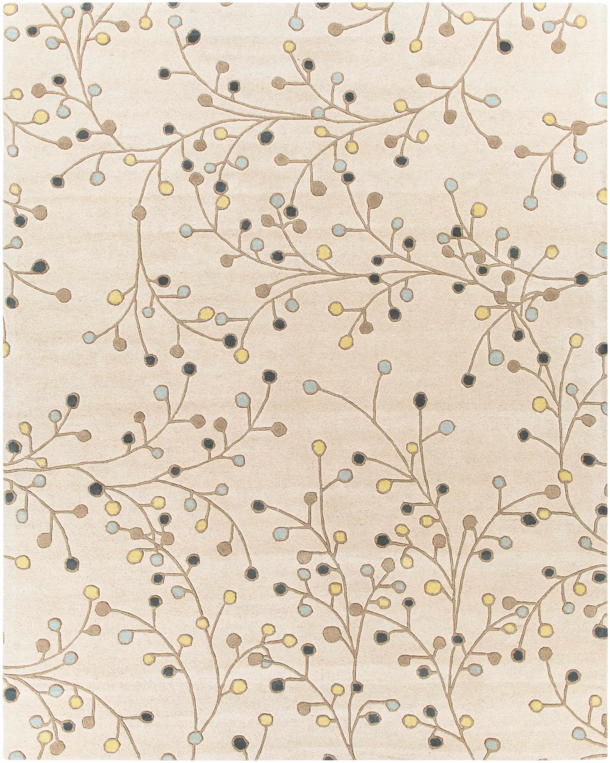 Beige Elsu Wool Rug by Boutique Rugs