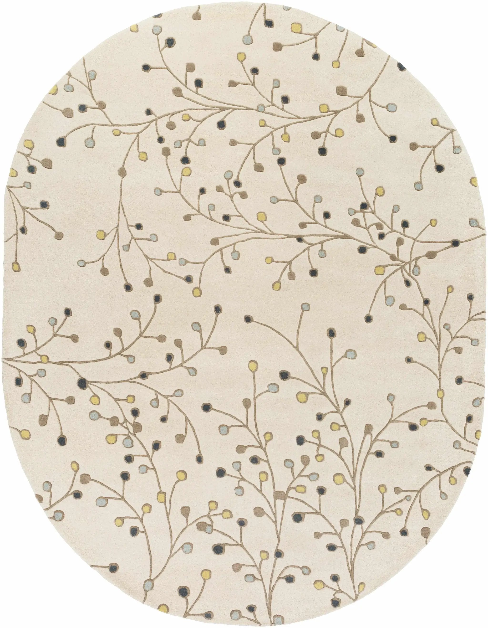 Beige Elsu Wool Rug by Boutique Rugs