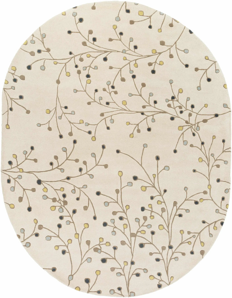 Beige Elsu Wool Rug by Boutique Rugs