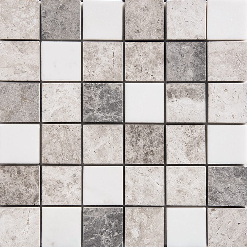 Granada Blend Polished 2x2 Marble Mosaics 12x12 Marble Polished 12x12 Mosaics