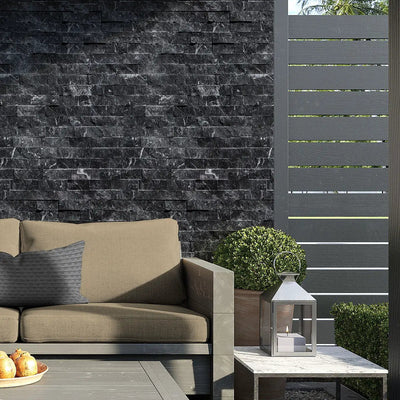 Black Marble Ledger Panels