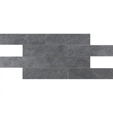 Gray Flow Matte 2 3/4x11 1/2 Brick Mesh Mount Porcelain Mosaics 12x24