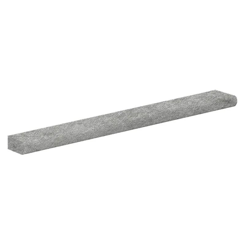 Gray Flow Bullnose Natural Rec 4x24 by Stonetiledepot