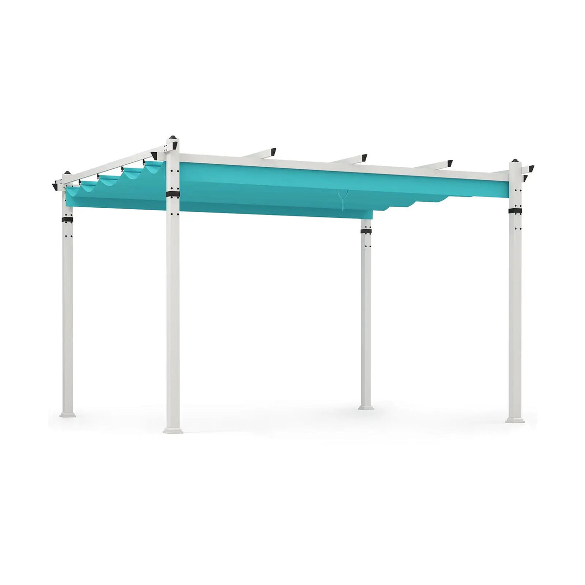 Outdoor Pergola with Retractable Canopy and Aluminum Frame by DirectDeals