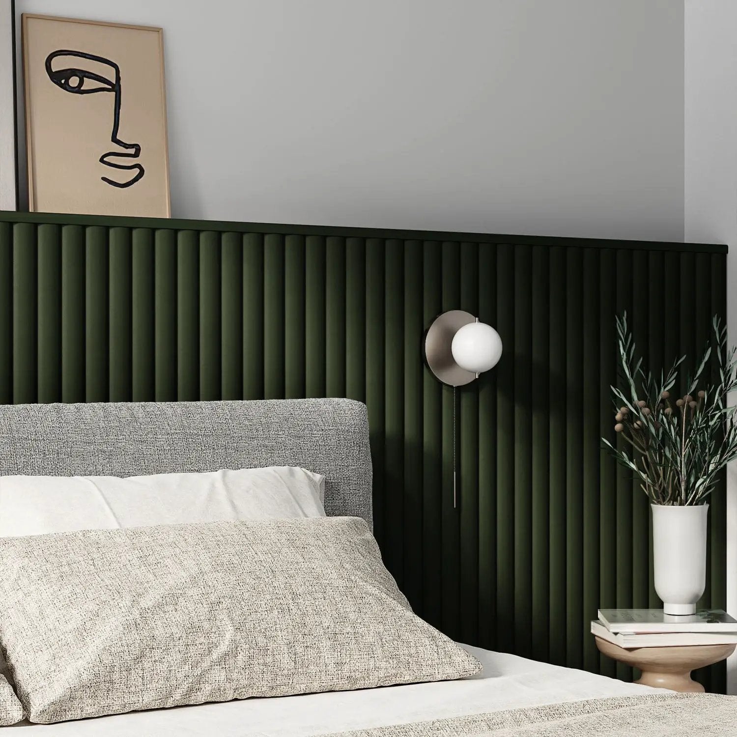 Paintable Wide Ribbed Wall Panels by andor willow