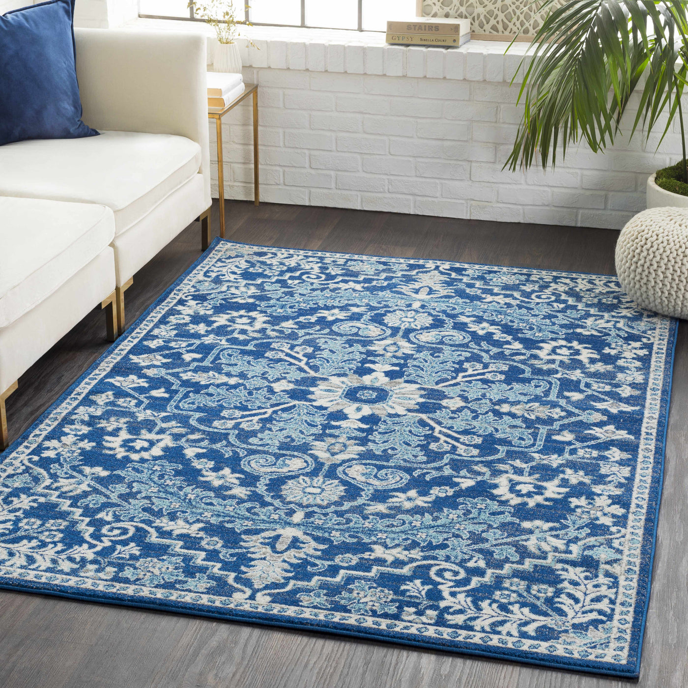 Blue Bodrum Area Rug by Boutique Rugs