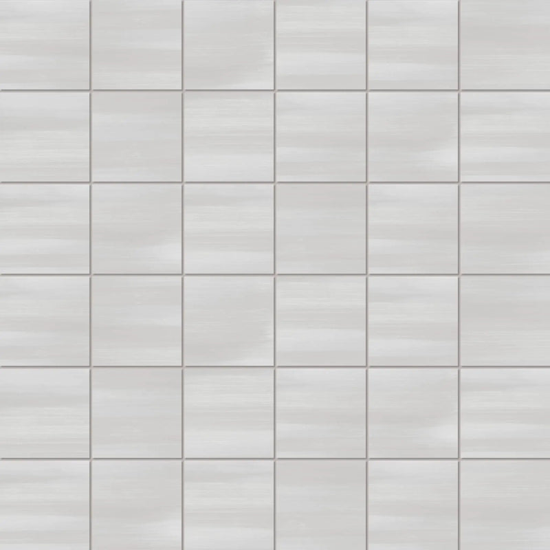 Miami Grey Mosaic A Concrete Look Porcelain Mosaics 12x12 by landmarkceramics