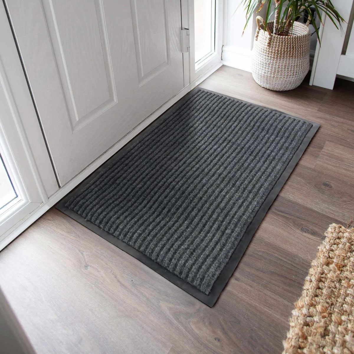Basic Outdoor Mat, Gray by Hauteloom