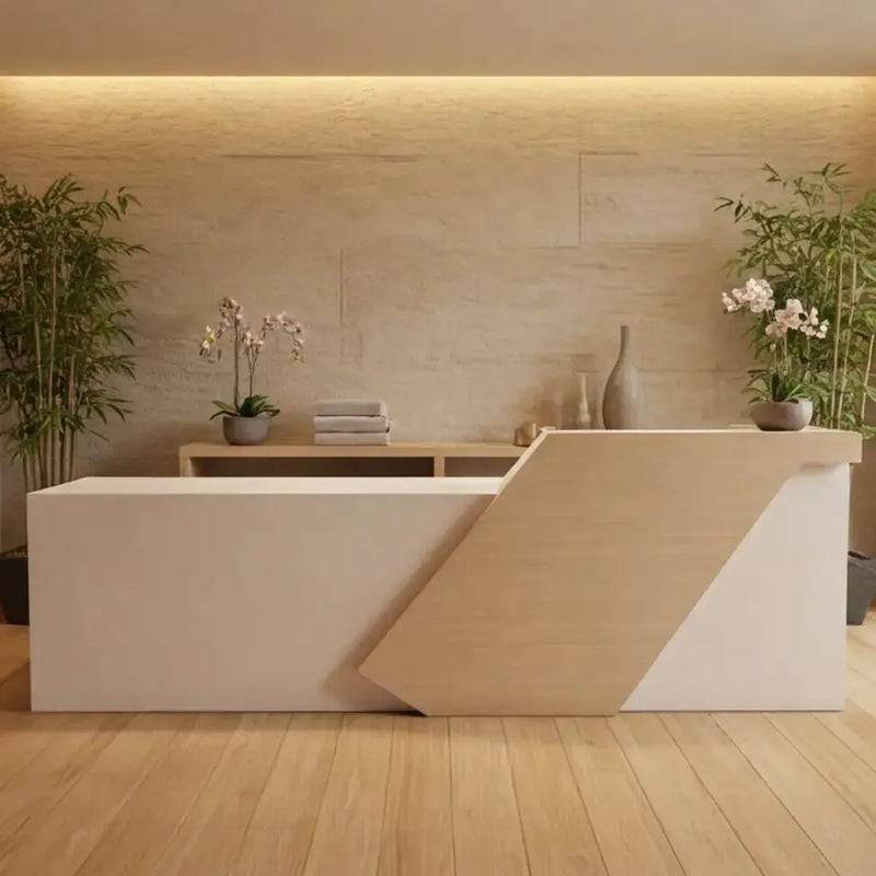 Emvere · Front Reception Desk by Arc Grove