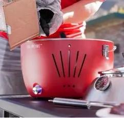 Grill Time Tailgater GTX Portable Charcoal Grill with Glass Hood Perfect for Camping Accessories by Outdoor Solar Outlet