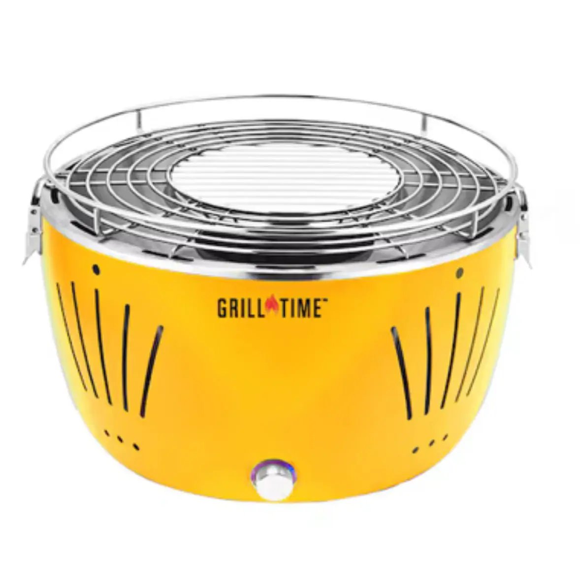 Grill Time Tailgater GTX Portable Charcoal Grill with Glass Hood Perfect for Camping Accessories by Outdoor Solar Outlet