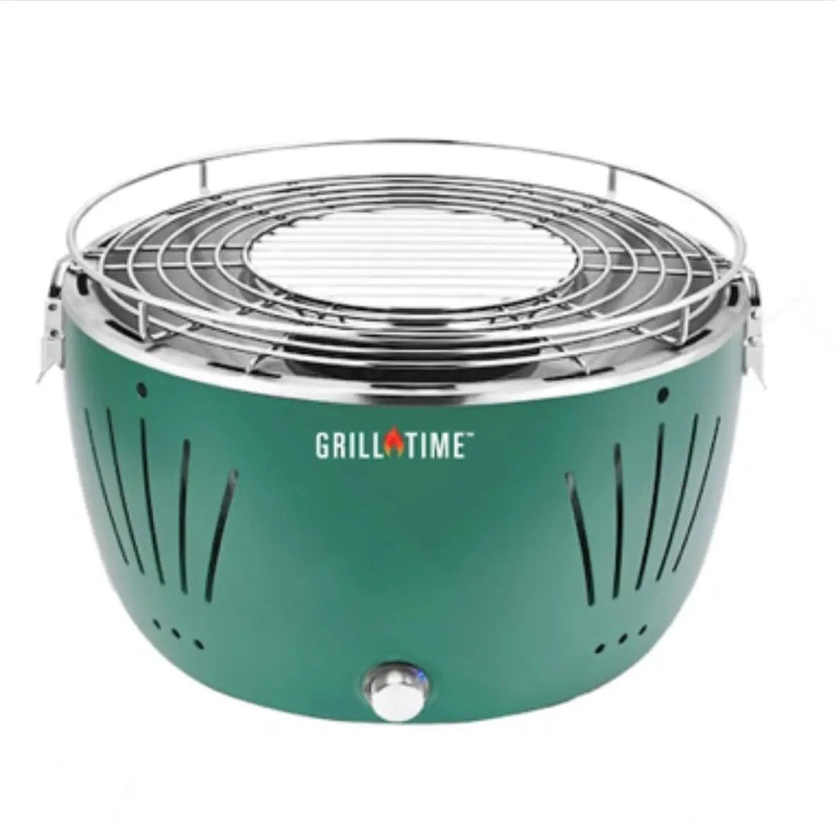 Grill Time Tailgater GTX Portable Charcoal Grill with Glass Hood Perfect for Camping Accessories by Outdoor Solar Outlet