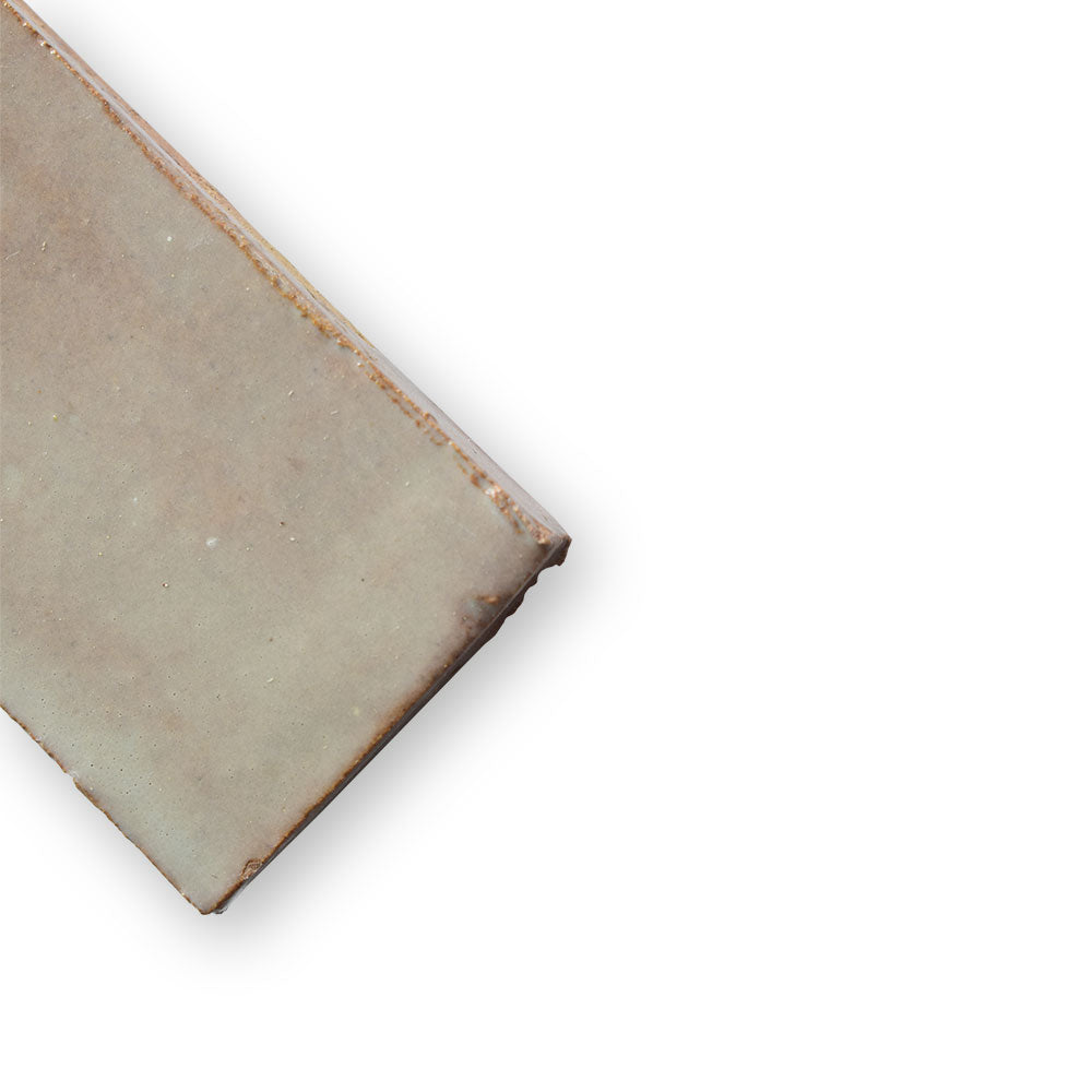Gris Beige Glossy Subway Zellige Tiles 2x6 Zellige Glossy 2x6 Tiles — 1