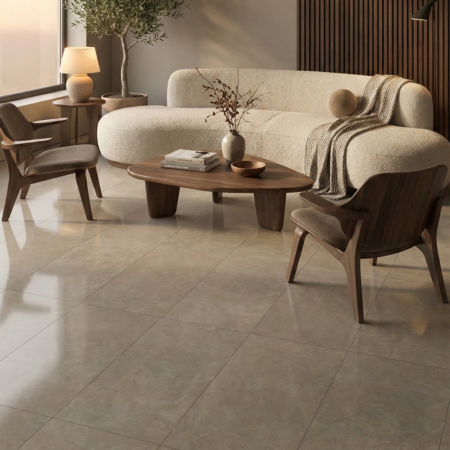 Gris Fawn Polished Marble Tiles 12x24 Marble Polished 12x24 Tiles — 2