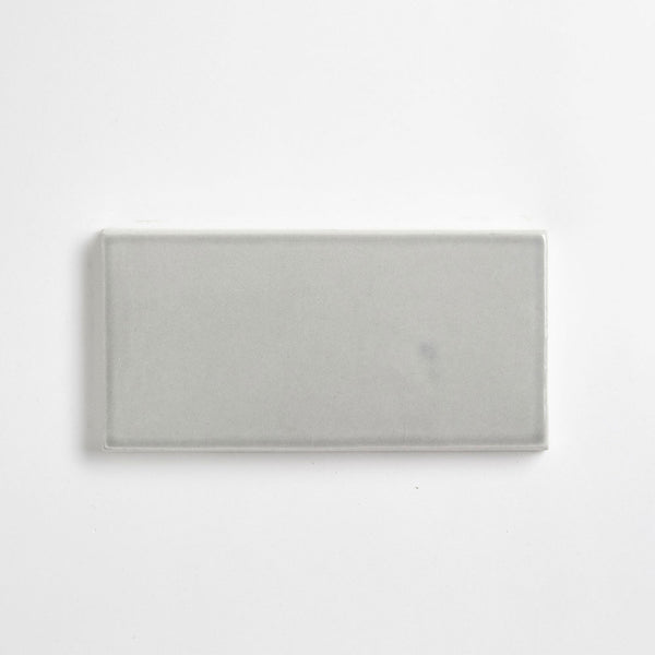 Gris Glossy Subway Ceramic Tiles 3x6