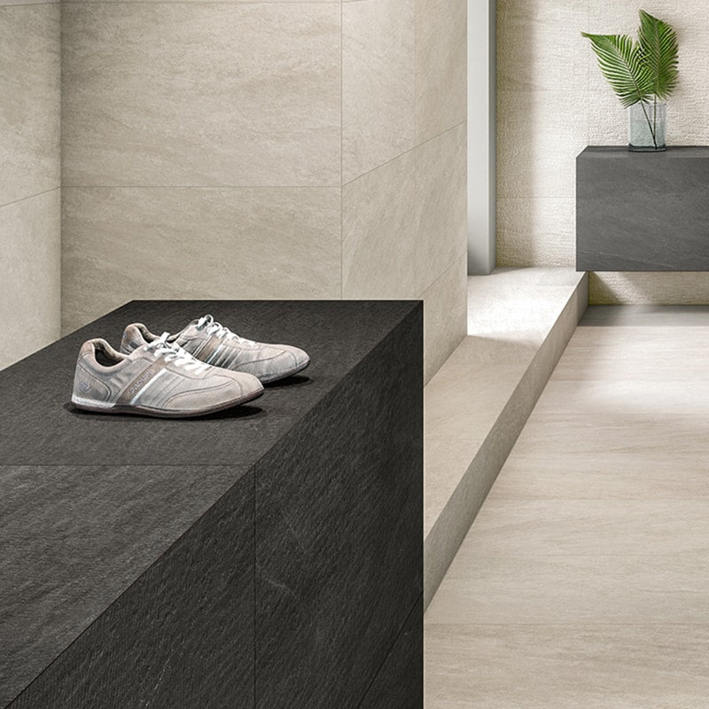 Gris Pardo Natural Slate Look Porcelain Tiles 12x24 Porcelain Natural 12x24 Tiles — 2