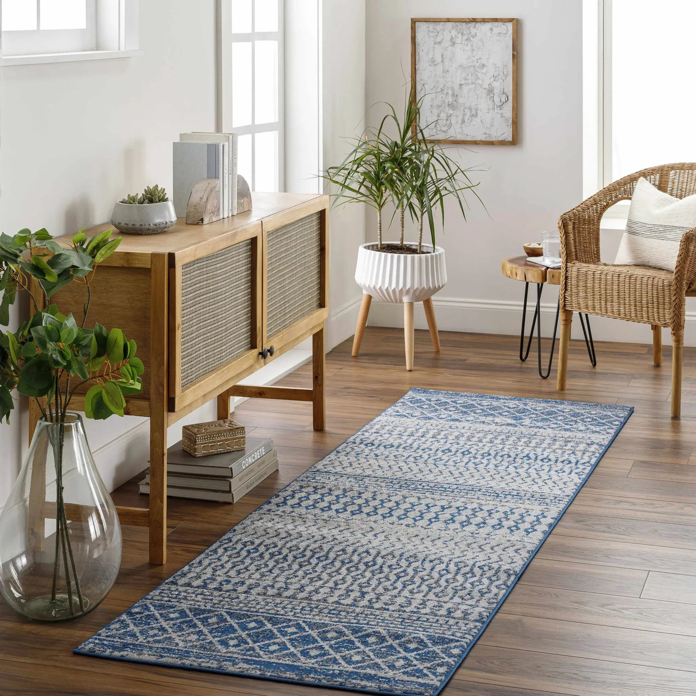 Constantin Blue Area Rug - Clearance by Boutique Rugs