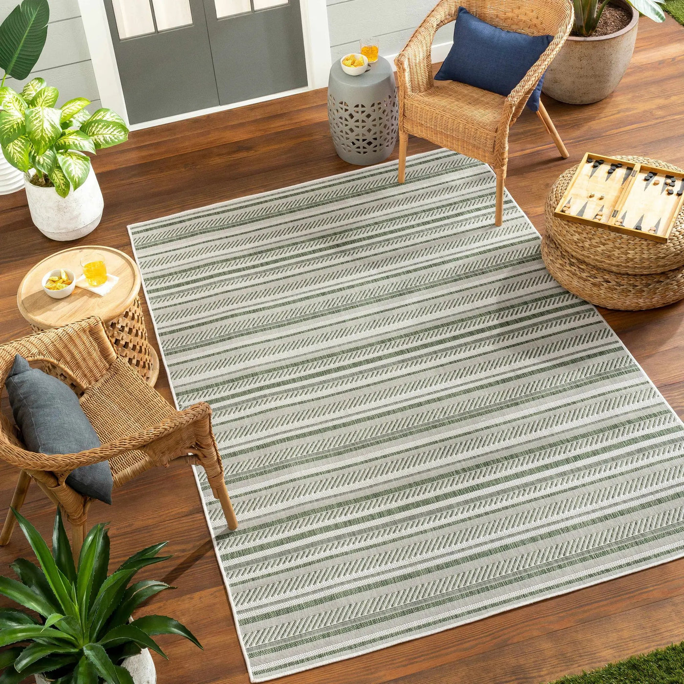 Gram Striped Nordic Outdoor Rug by Boutique Rugs