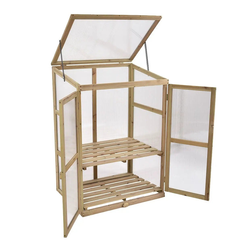 30 x 22 x 43 Inch Garden Portable Wooden Greenhouse by DirectDeals