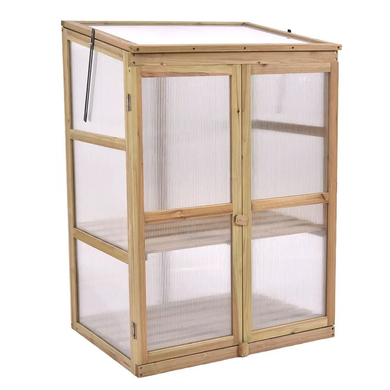 30 x 22 x 43 Inch Garden Portable Wooden Greenhouse by DirectDeals