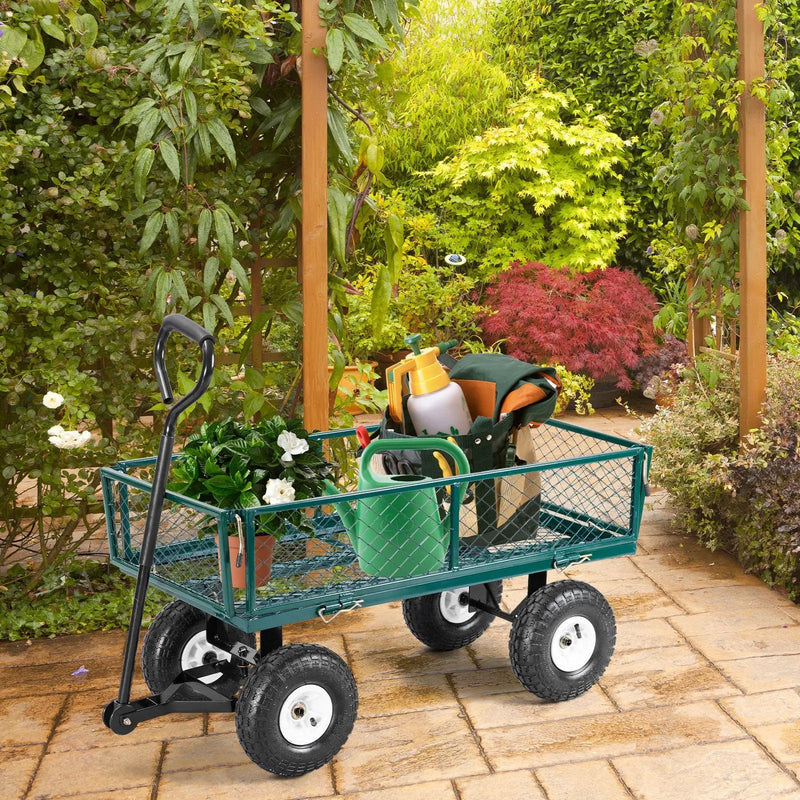 Heavy Duty Garden Utility Cart Wagon Wheelbarrow by DirectDeals