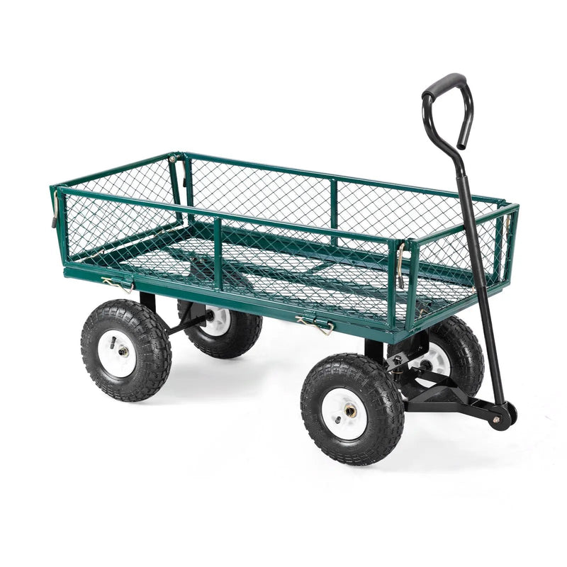Heavy Duty Garden Utility Cart Wagon Wheelbarrow by DirectDeals