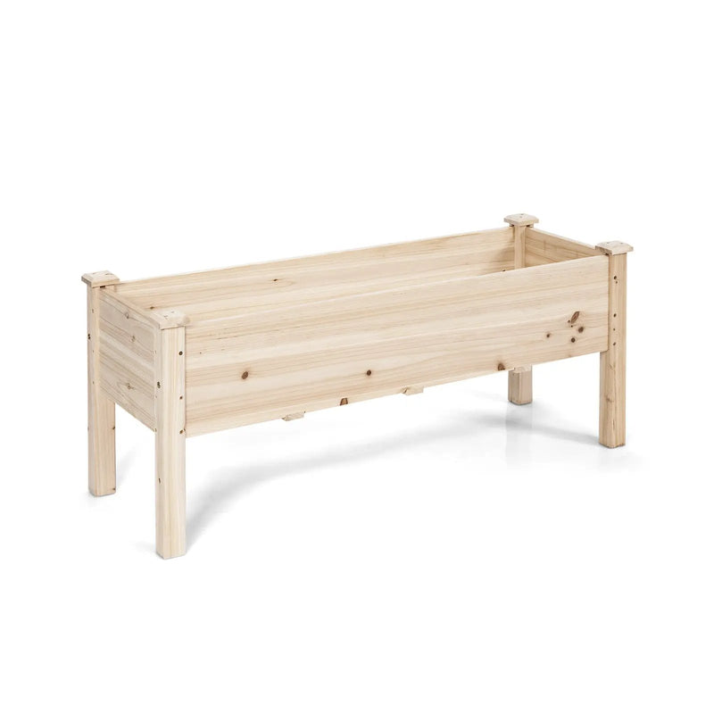 Raised Garden Bed Elevated Planter Box Wood for Vegetable Flower Herb by DirectDeals