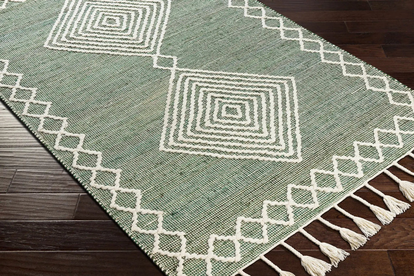 Guiuan Tasseled Jute&Wool Rug - Clearance by Boutique Rugs