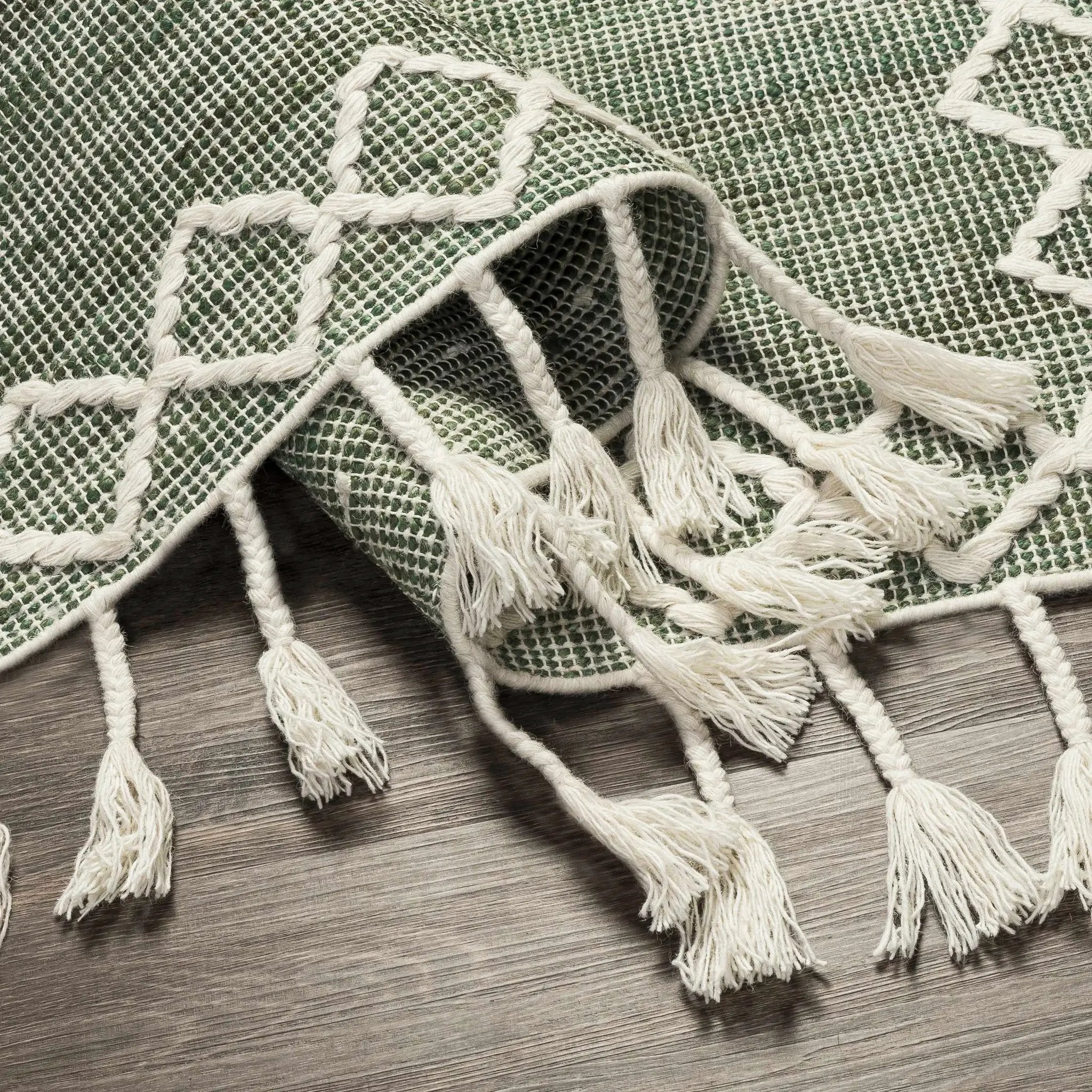 Guiuan Tasseled Jute&Wool Rug - Clearance by Boutique Rugs