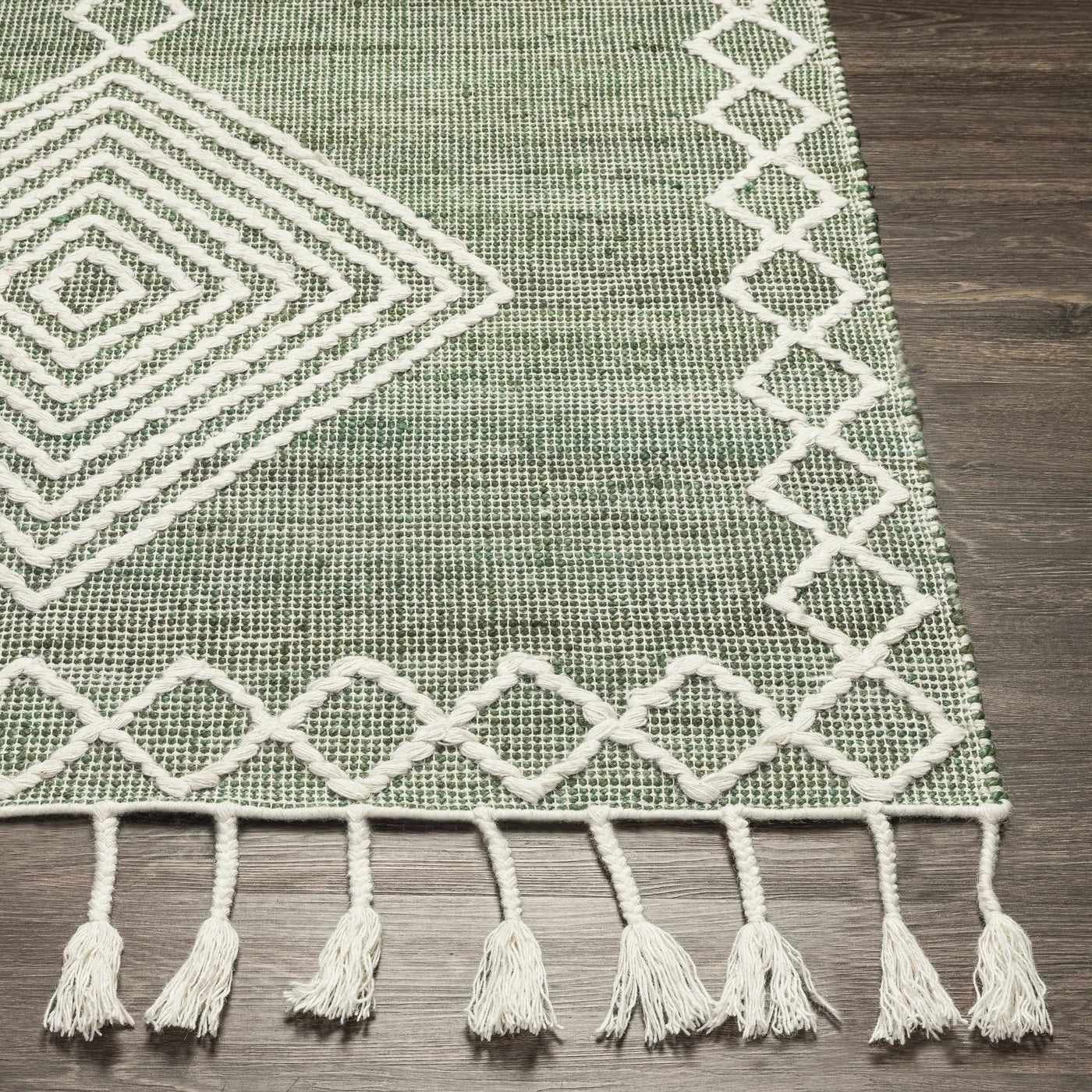 Guiuan Tasseled Jute&Wool Rug - Clearance by Boutique Rugs