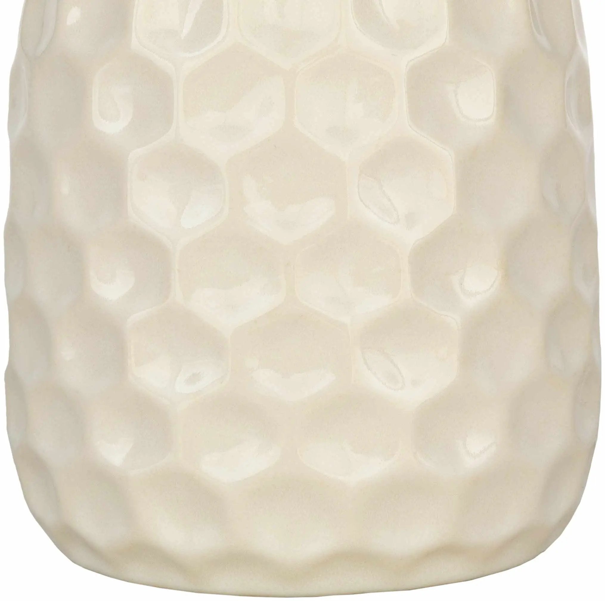 Gulmarrad Textured Ivory Ceramic Table Lamp by Boutique Rugs