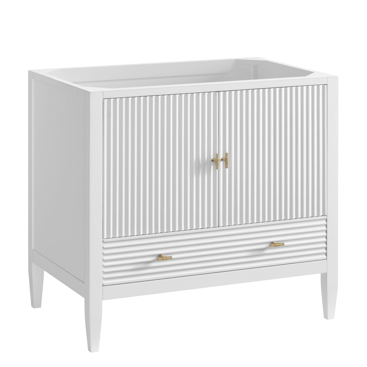 James Martin Myrrin 36" Single Bathroom Vanity, Bright White by James Martin