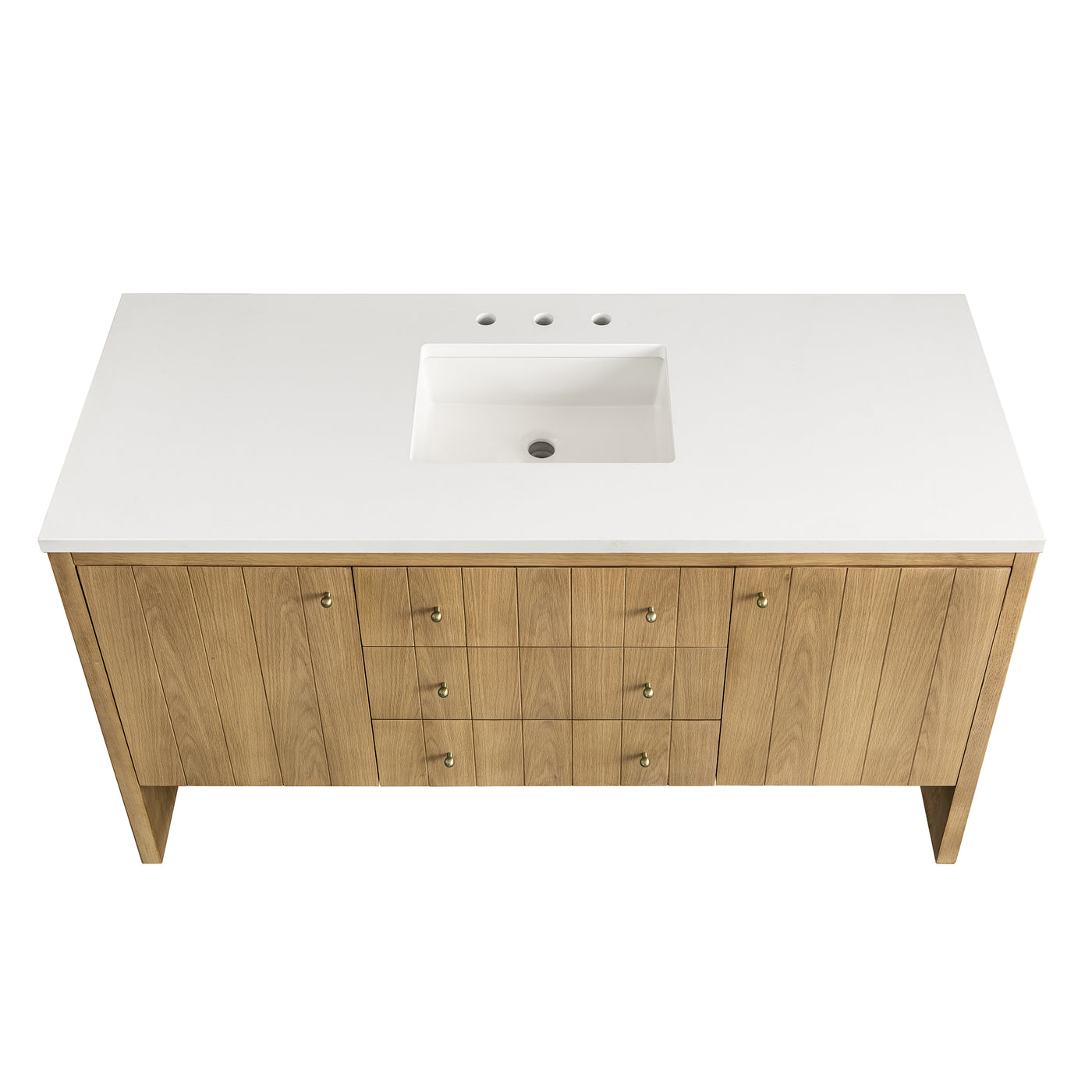 James Martin Hudson 60" Single Bathroom Vanity, Light Natural Oak by James Martin