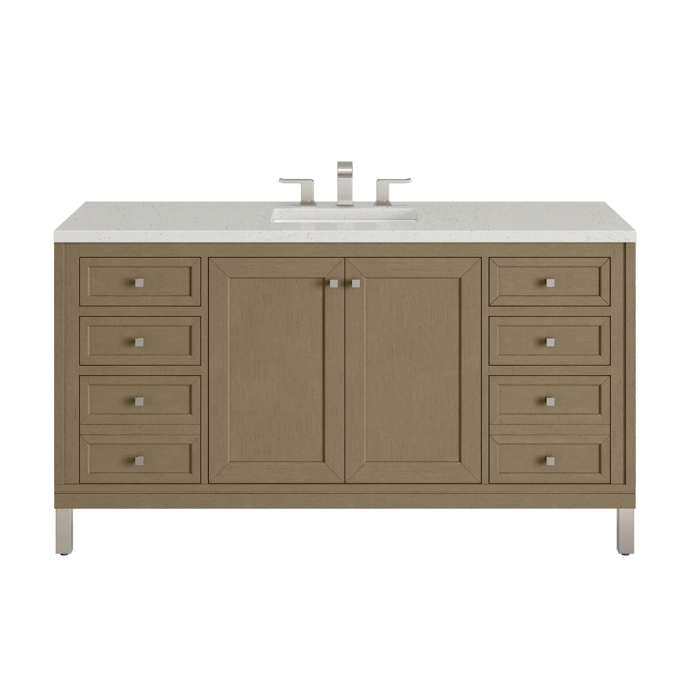 James Martin Chicago 60" Single Bathroom Vanity, Walnut Whisper by James Martin