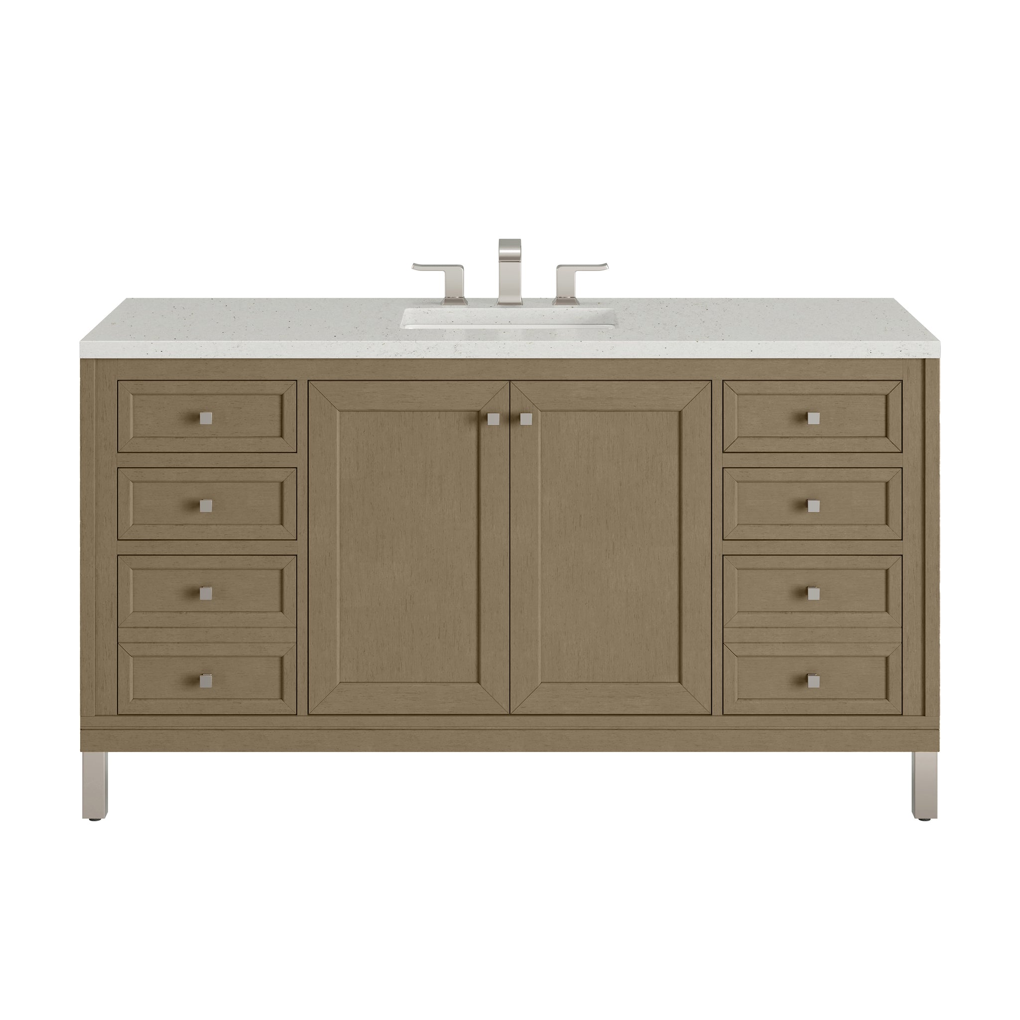 James Martin Chicago 60" Single Bathroom Vanity, Walnut Whisper by James Martin