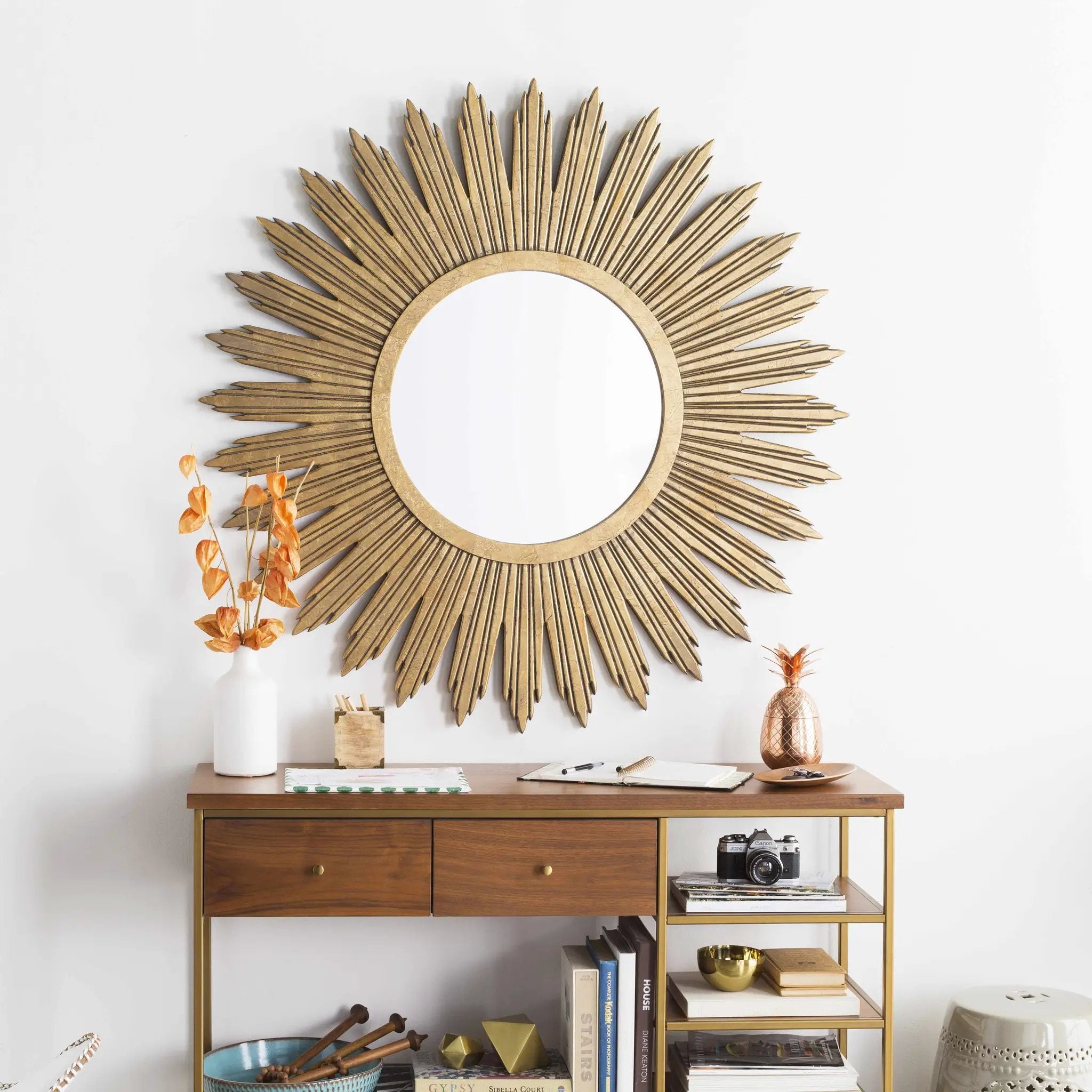 Guewenheim Gold Mirror by Boutique Rugs