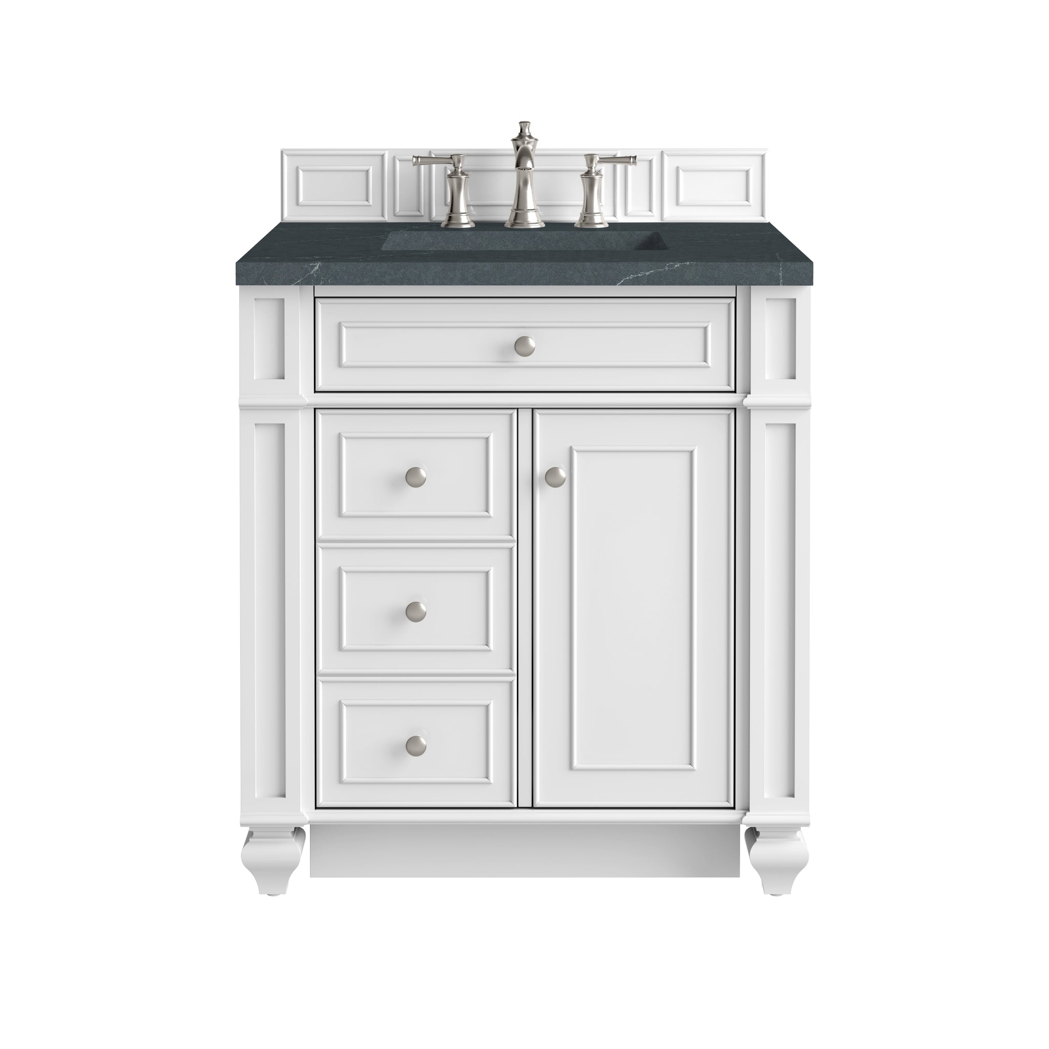 James Martin Bristol 30" Single Bathroom Vanity, Bright White by James Martin