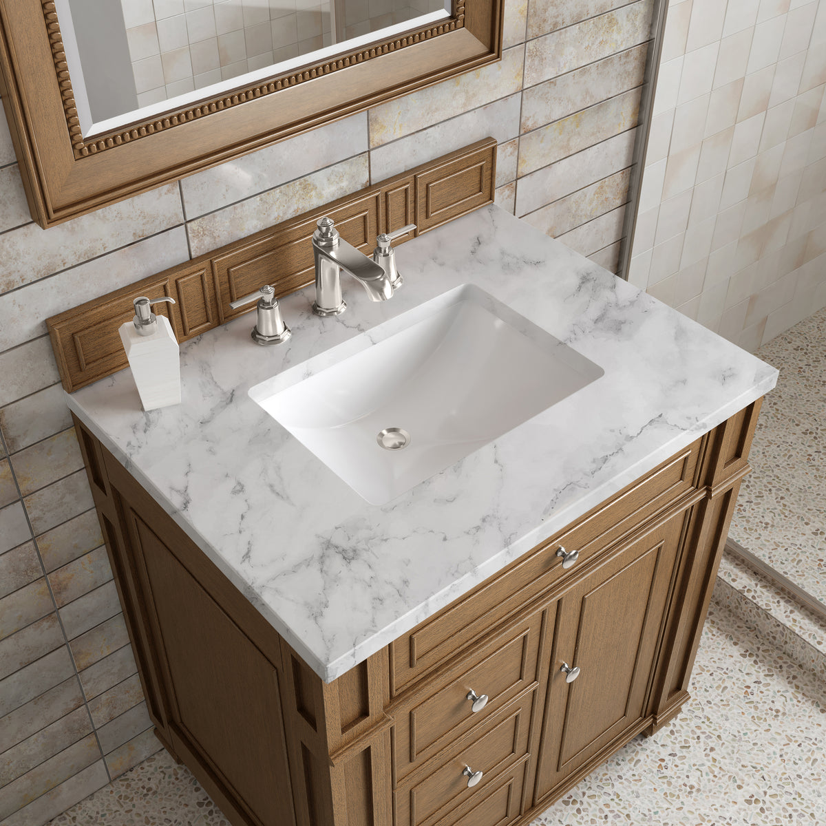 James Martin Bristol 30" Single Bathroom Vanity, Saddle Brown, view 39